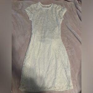 Lucy in the Sky white lace open-back dress